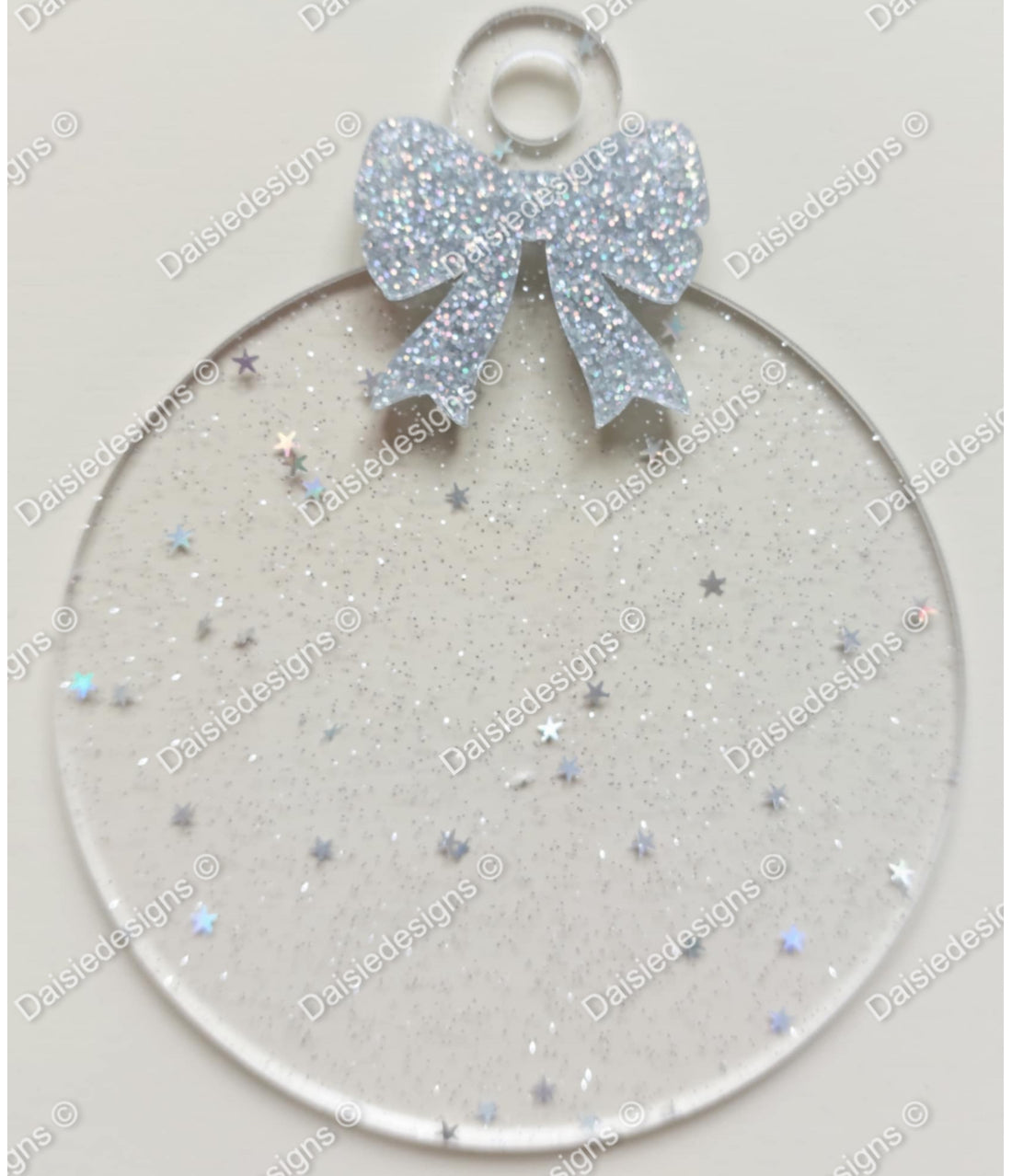 Acrylic shimmer bauble