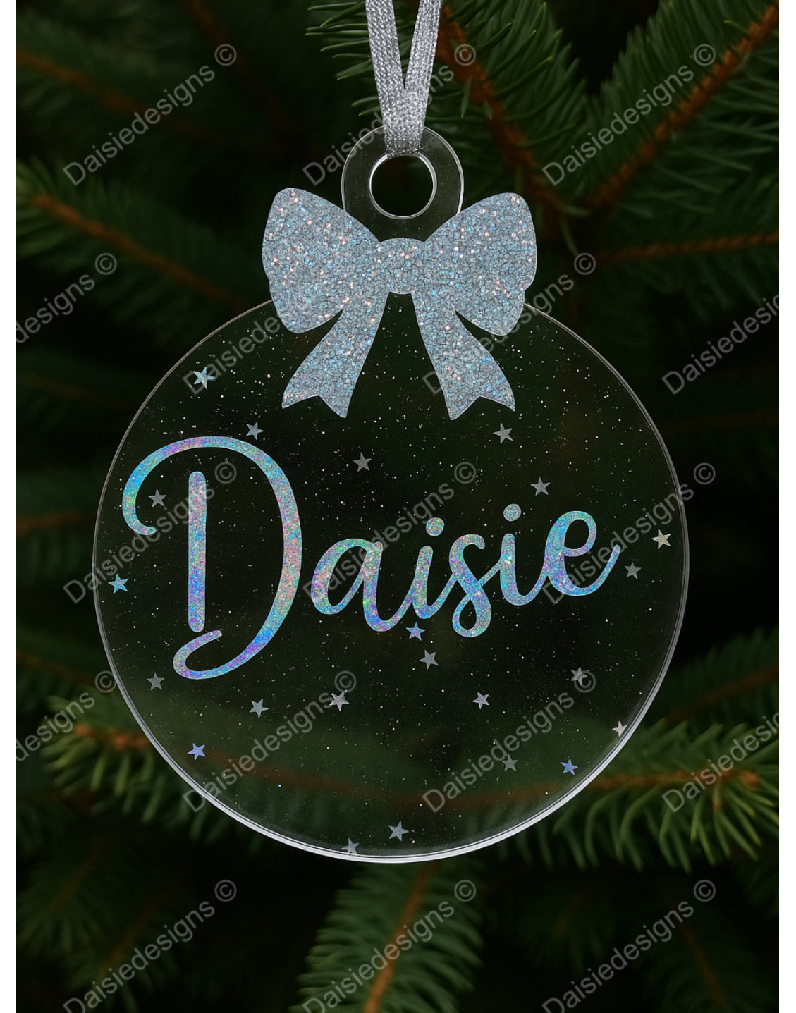 Acrylic shimmer bauble