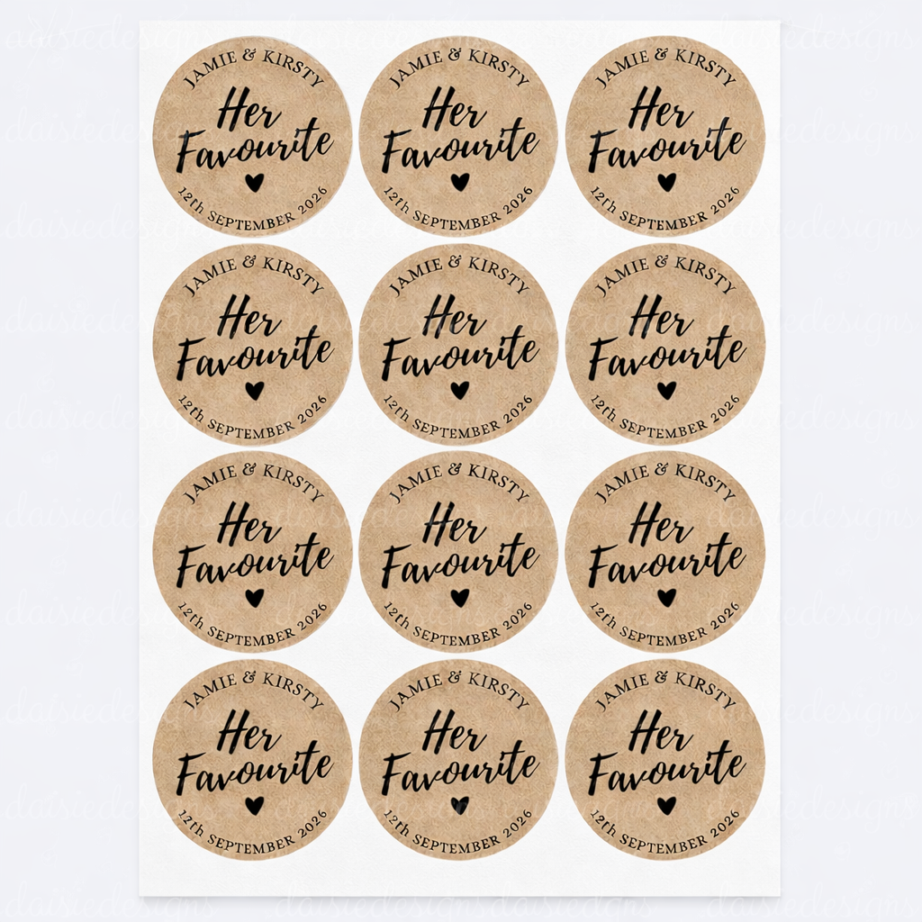 His/hers favourite stickers