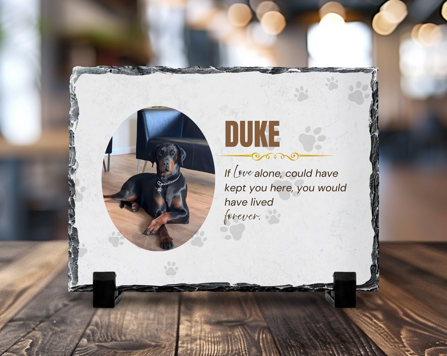 Personalised dog slate