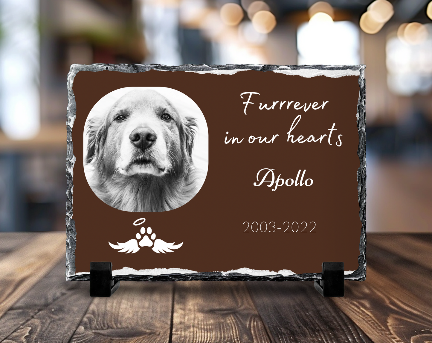 Personalised dog slate