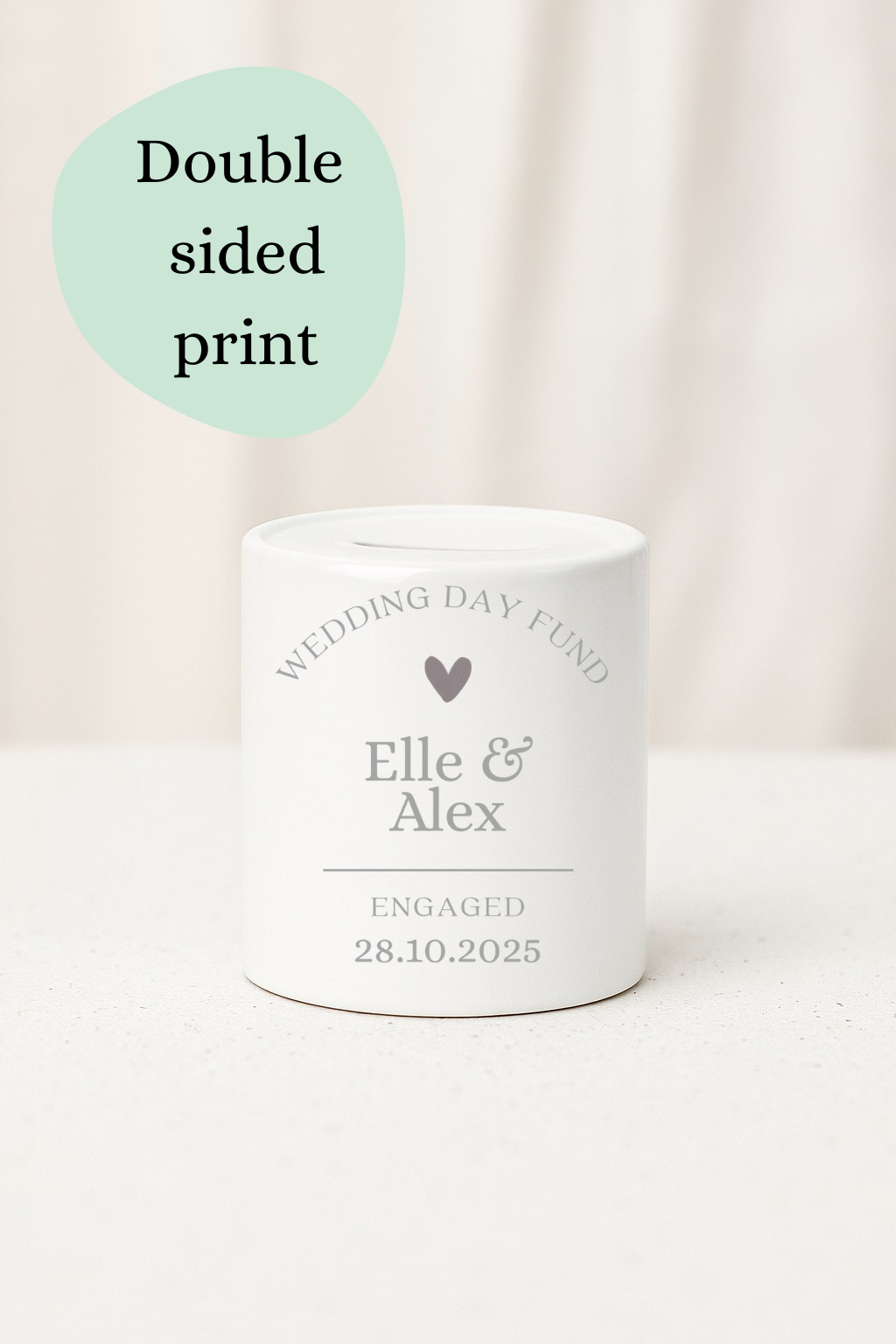 Wedding fund moneybox