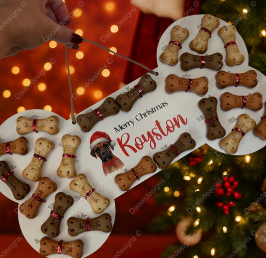 Dog bone advent calendar