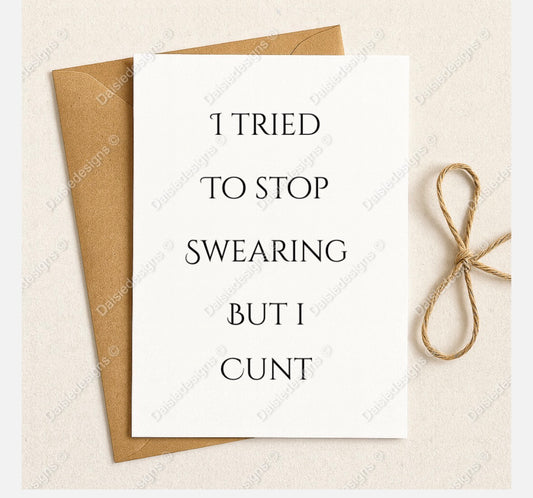 Swearing card