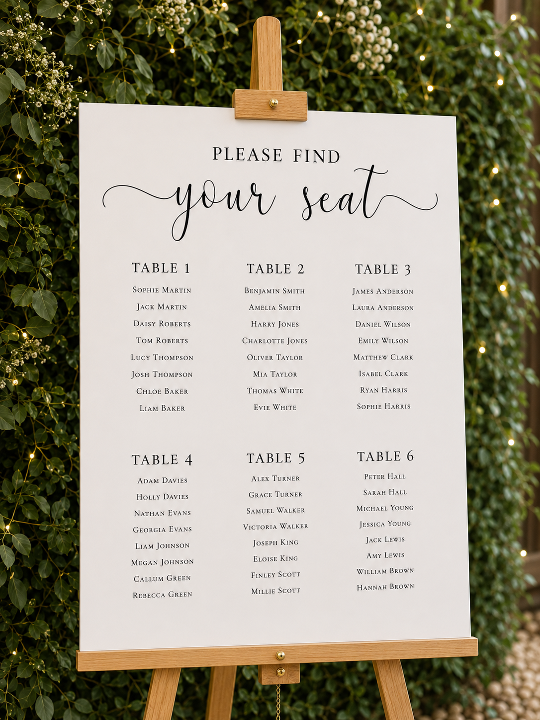 Find your seat