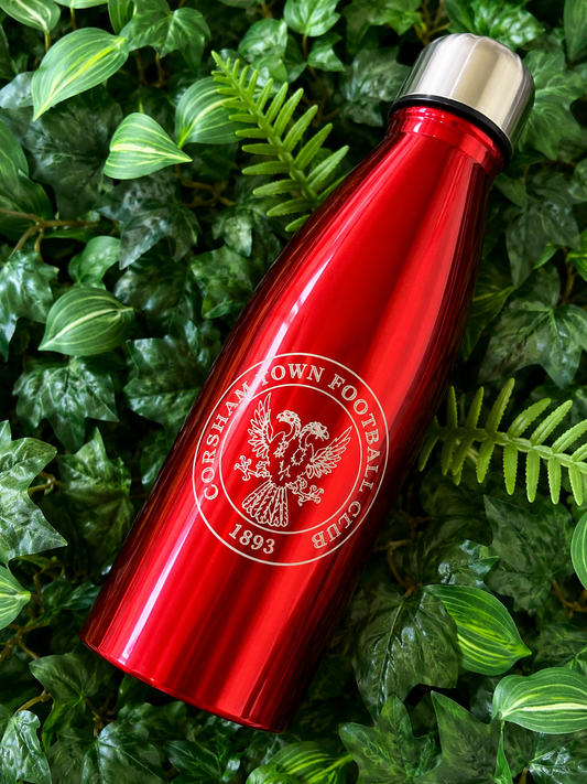 CTFC engraved bowling bottle- red.