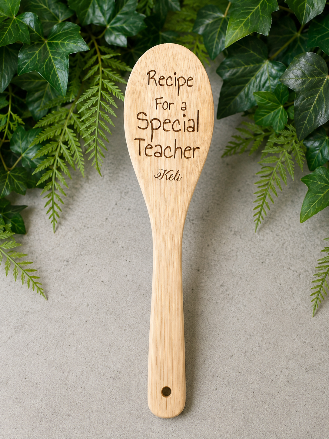 Special teacher wooden spoon