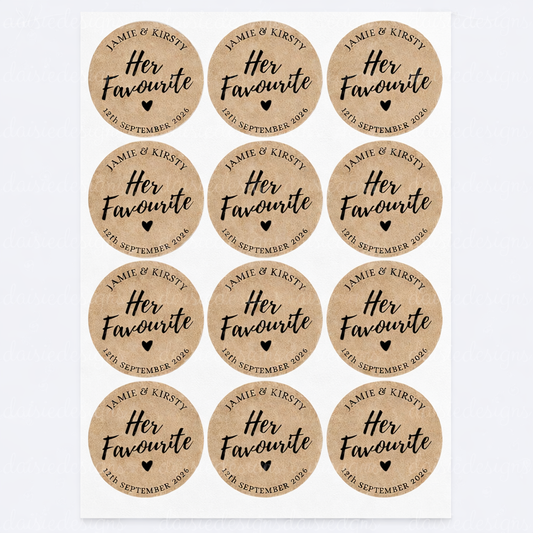 His/hers favourite stickers