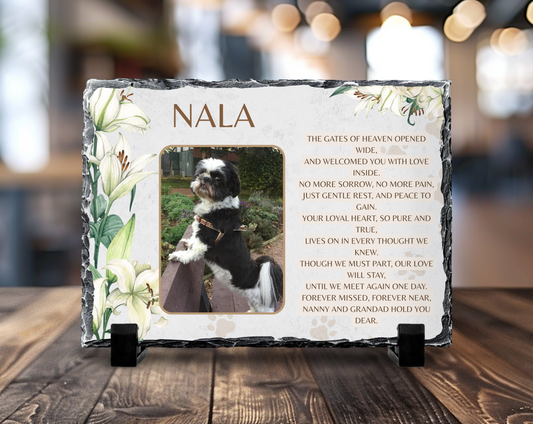Personalised dog slate