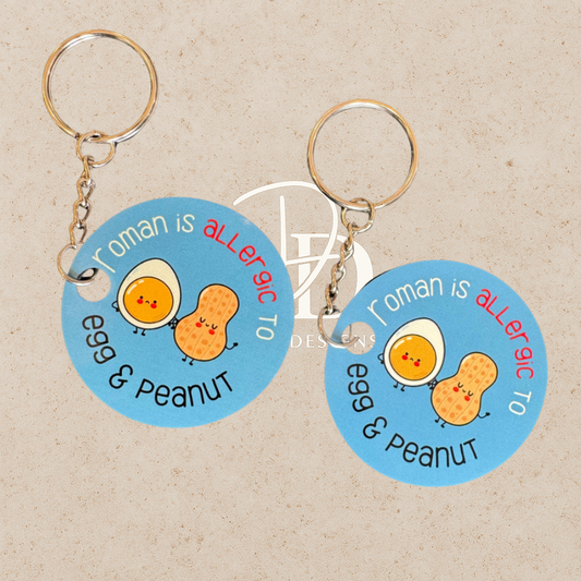 Allergy keyrings